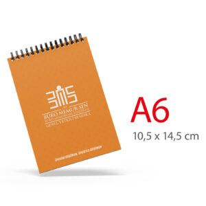 Ala-31 A6 Karton Kapaklı Spiralli Bloknot