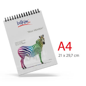 Ala-51 A4 Karton Kapaklı Spiralli Bloknot